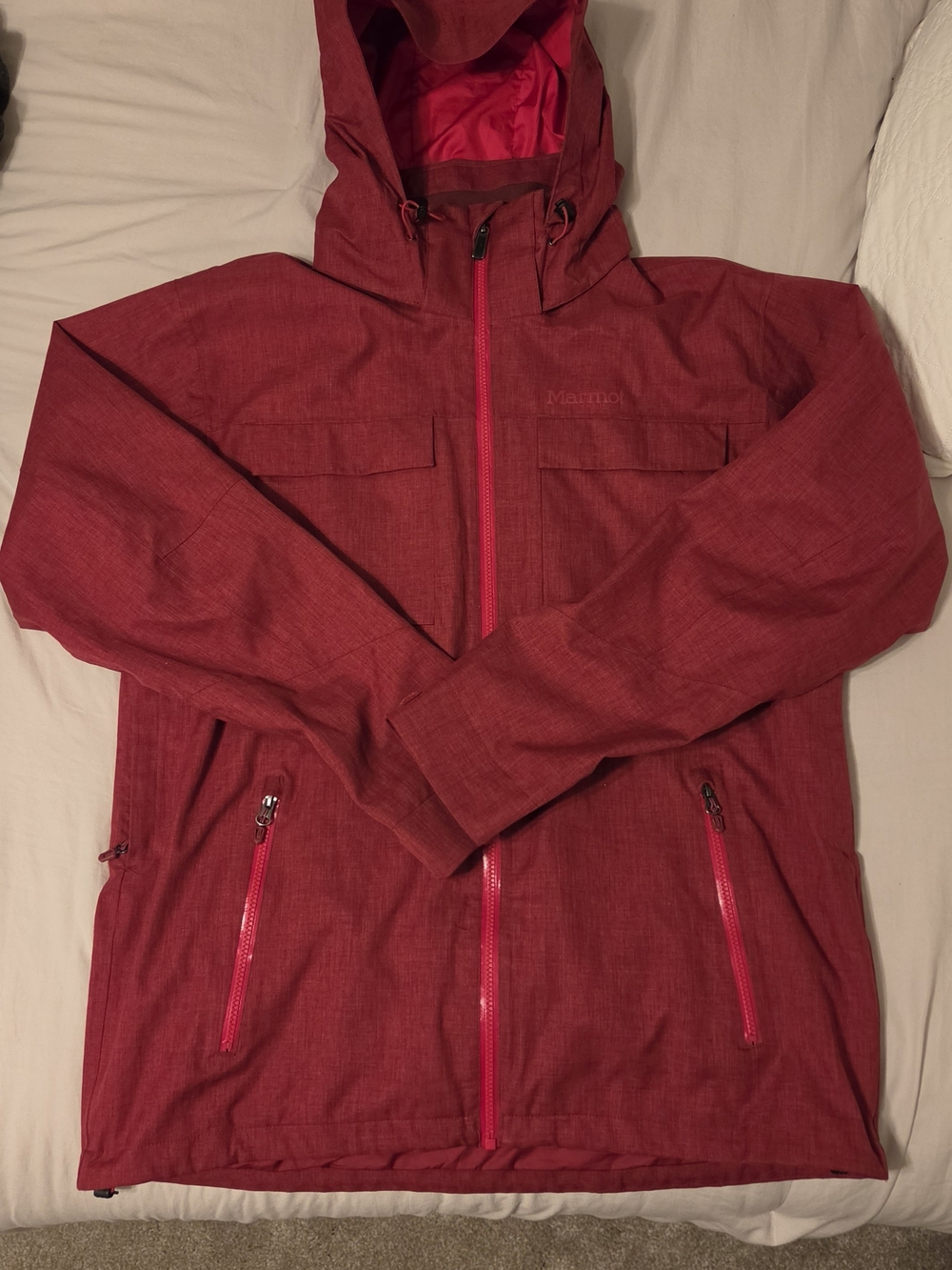 Marmot Men's Red Large Radius Ski And Snowboard Shell Jacket